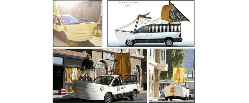 Illustration for article titled These Cars Were Turned Into Pirate Ships For A Hollywood Film And Now They're For Sale